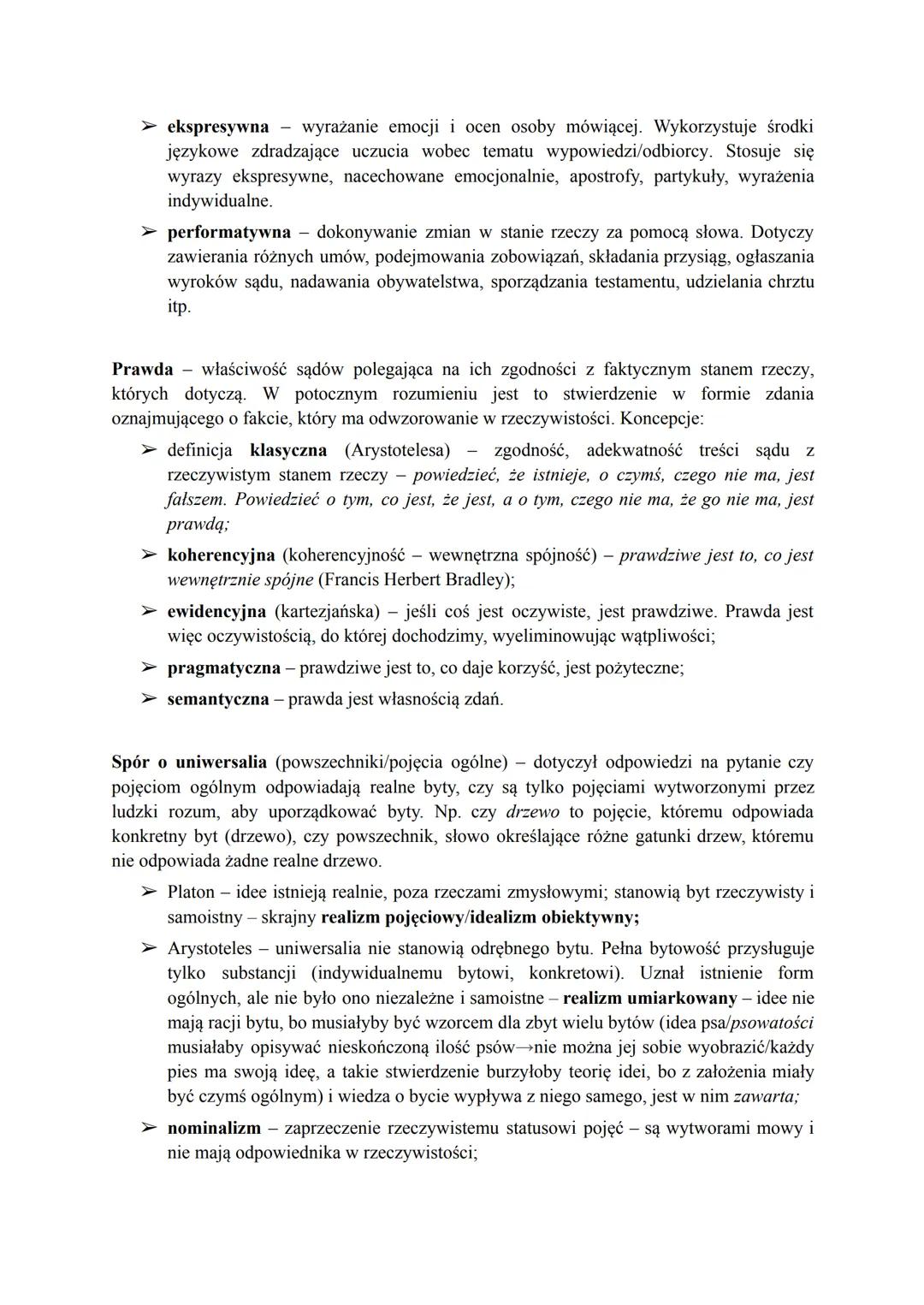 Logika - nauka o zasadach poprawnego rozumowania, formułowania poprawnych wniosków
(konkluzje, twierdzenia kończące rozumowanie) na podstawi