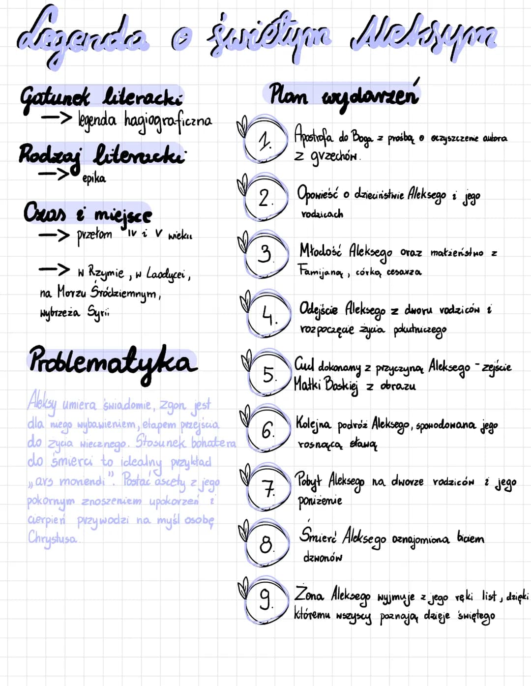disando o jevittim
● &widynn Welsyn
Dyna
Gatunek literacki
-> legenda hagiograficzna
Rodzaj literacki
epika
Cras & miejsce
-> przełom
"IV i 