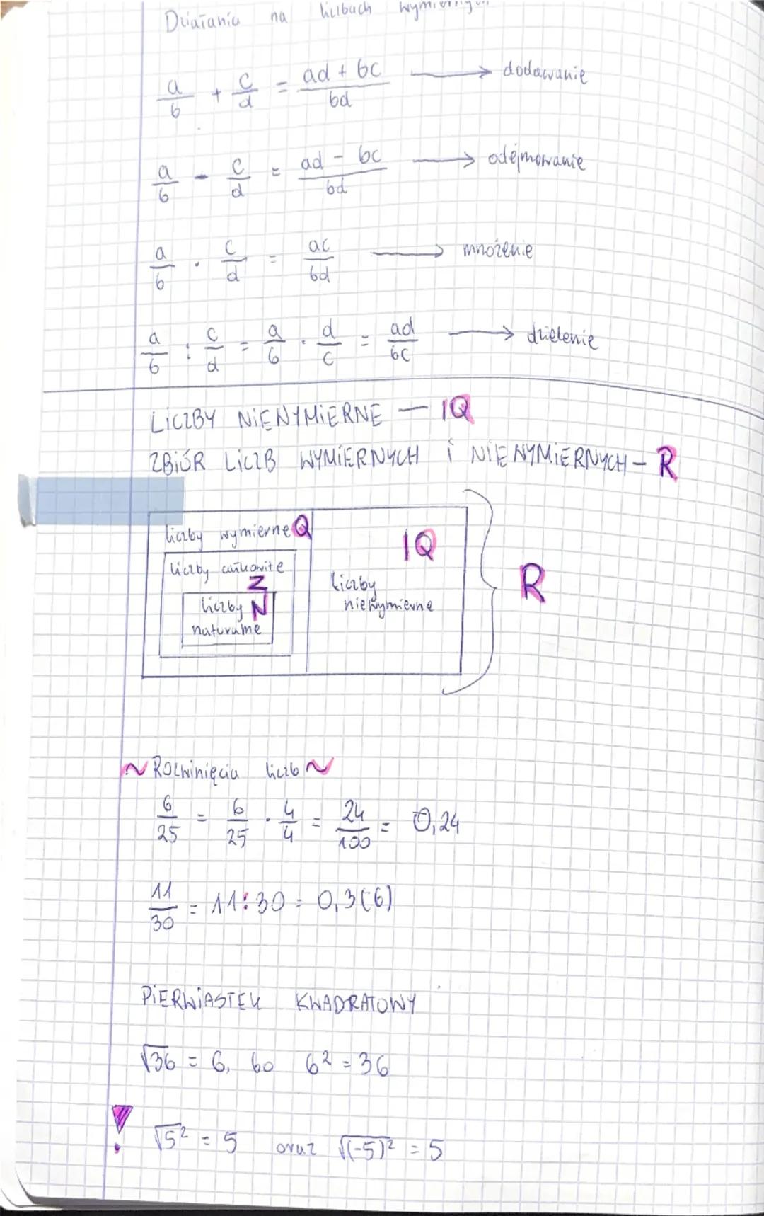 --- OCR Start ---
LICIBY NATURALNE - N
0,1,2,3...
2in-licrby pamyste
2r+1-\underline{6a}by niepanyole
Liczba pierwsza ma diwa dzielniki (1 i