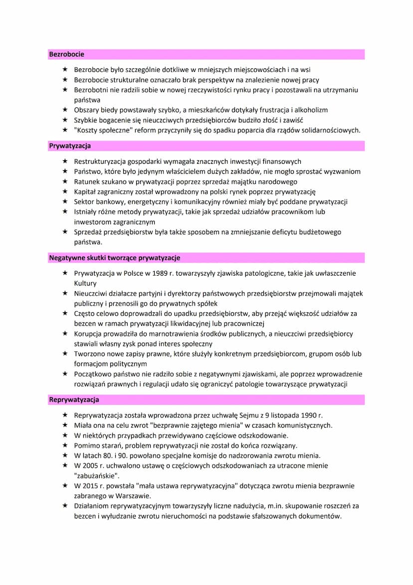 Transformacja Gospodarczo – ustrojowa 1989-1990
Rządy Tadeusza Mazowieckiego i problemy gospodarcze
★ Nowela konstytucji z grudnia 1989 r. p