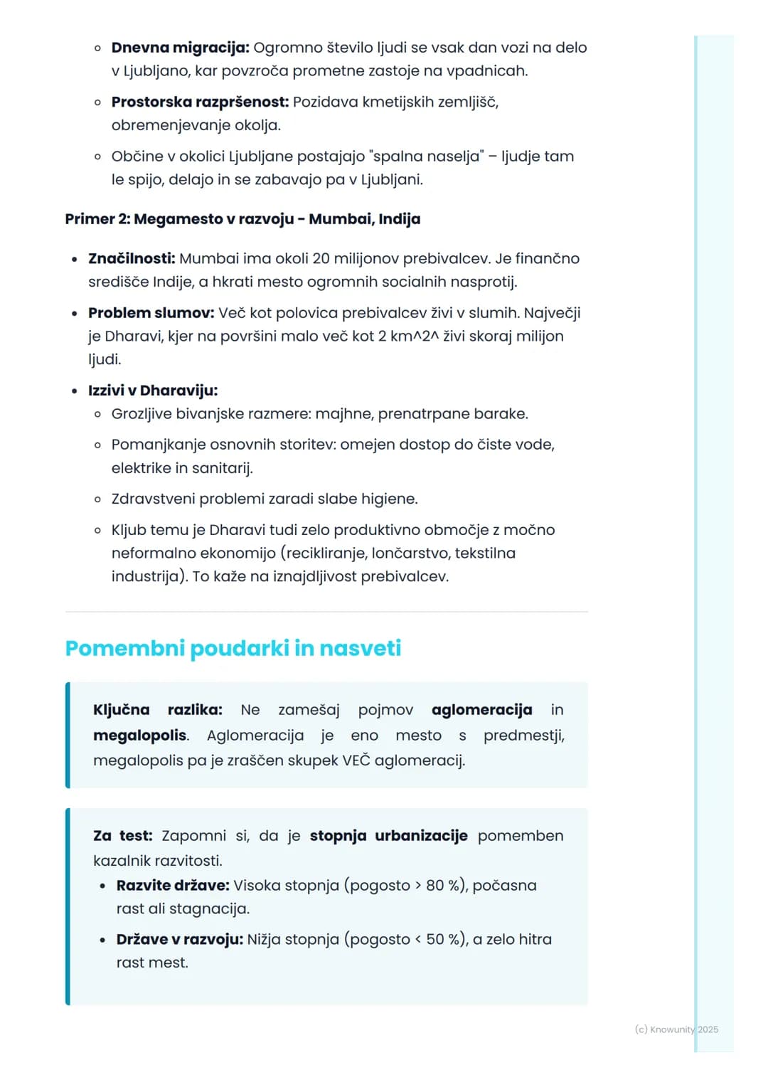 # Naselja in urbanizacija

## Uvod v naselja in urbanizacijo

Naselja so prostori, kjer ljudje živijo in delajo. So osrednji predmet
preučev