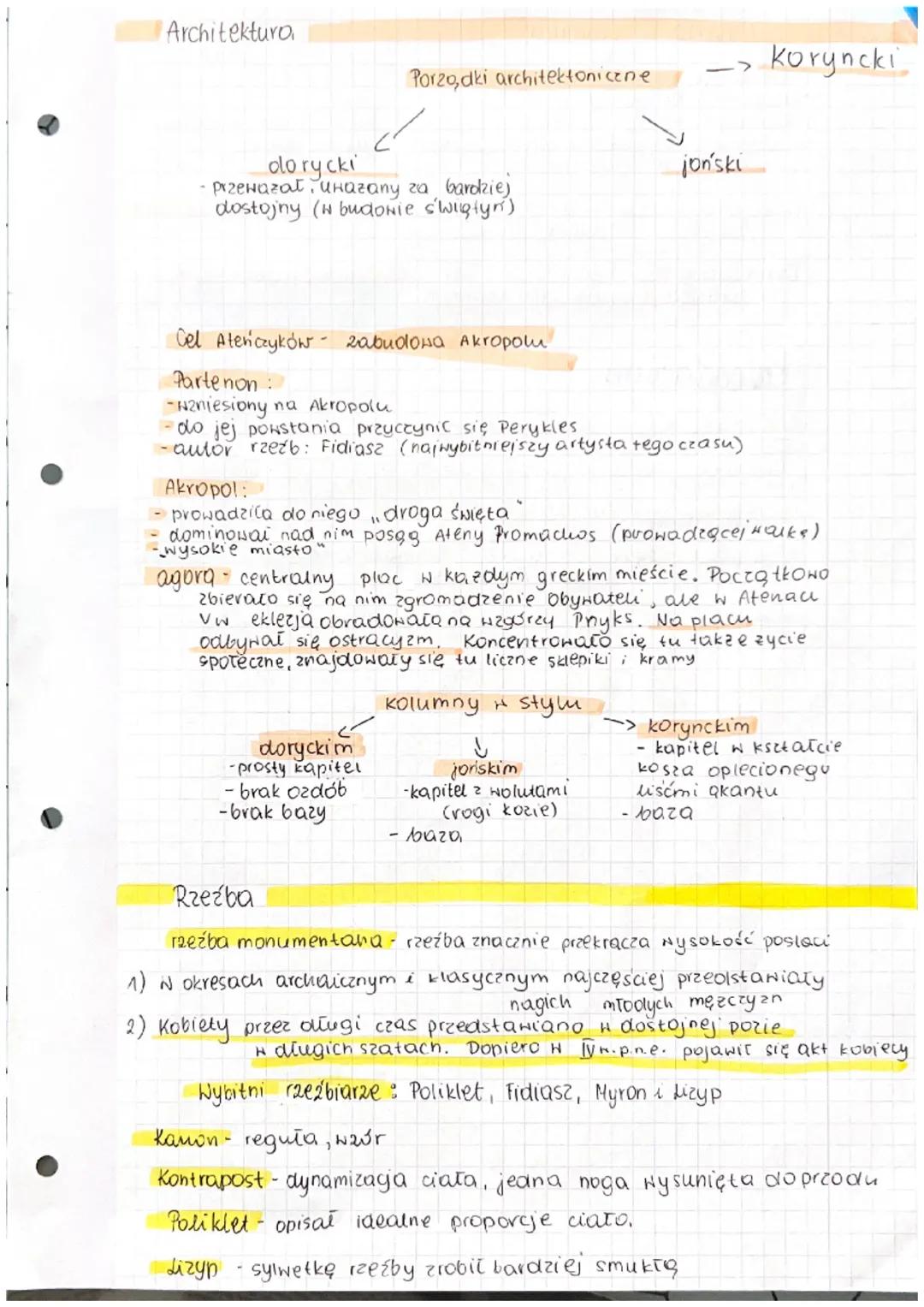 NAUKA, SZłoką
i architektura
w Grecji archaicznej i klasycznej
Periodyzacja dziejów greckichl
Okres archaiczny- VIII-VI w.p.n.e
początkowy o