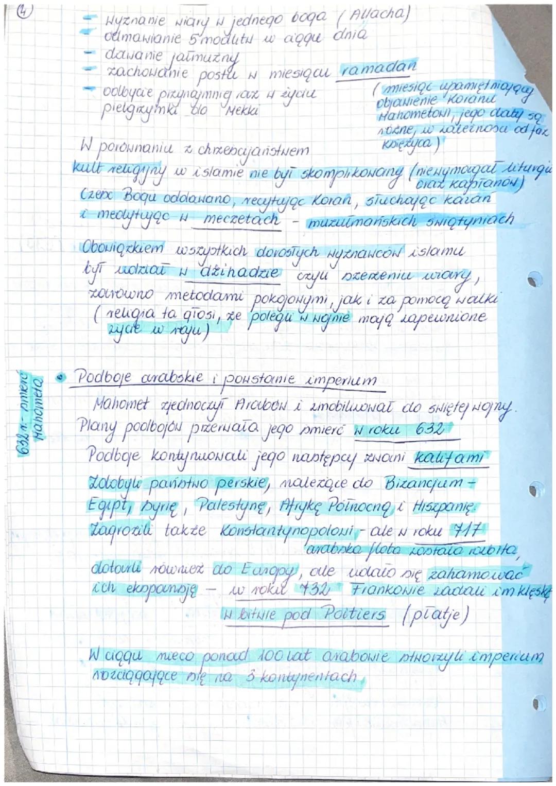 3. NARODZINY I PODBOTE ISLAMU
*   Arabia przed Machometem
Islam narodzil się na Półwyspie Arabskim

Większość jego powierzchni zajmują pusty
