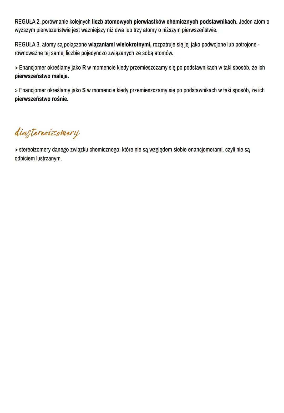izomeria
> zjawisko występowania związku chemicznego czynnego optycznie w postaci stereoizomerów różniących się
kierunkiem lub wielkością ką