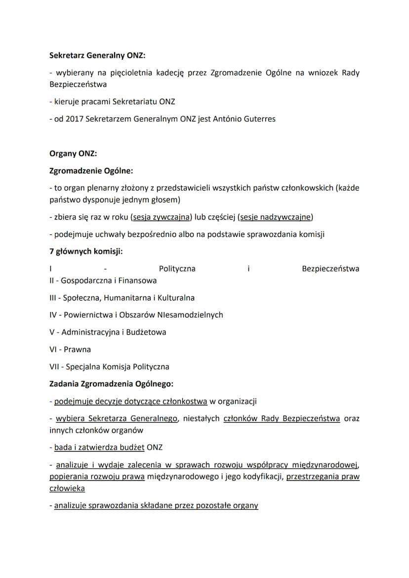 Organizacja Narodów Zjednoczonych (ONZ)
United Nations (UN)
- największa i jedna z najważniejszych organizacji międzynarodowych na świecie
-