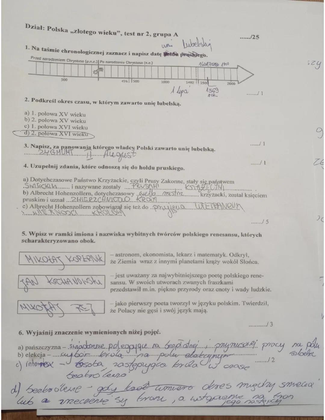 Historia Klasa 6: II Wojna Światowa i Powojenne Działania