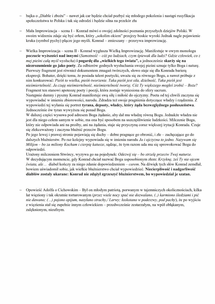 DZIADY cz. III
Miejsce akcji:
Cmentarz, kaplica (noc dziadów scena IX)
Dwór pod Lwowem, mieszkanie Ewy
Kaplica w noc Dziadów widziana z zewn