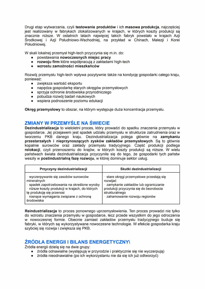 CZYNNIKI LOKALIZACJI PRZEMYSŁU
Czynniki lokalizacji przemysłu
przyrodnicze
baza surowcowa
dostęp do wody i jej
duże zasoby
czynniki ekologic