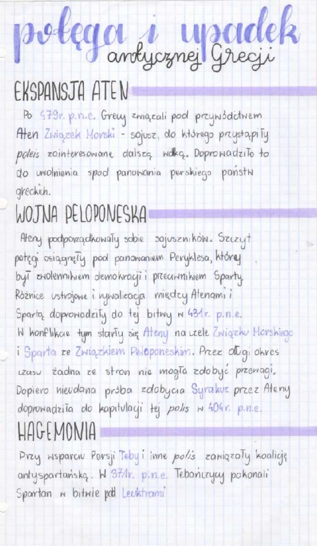 Potęga i upadek antycznej Grecji