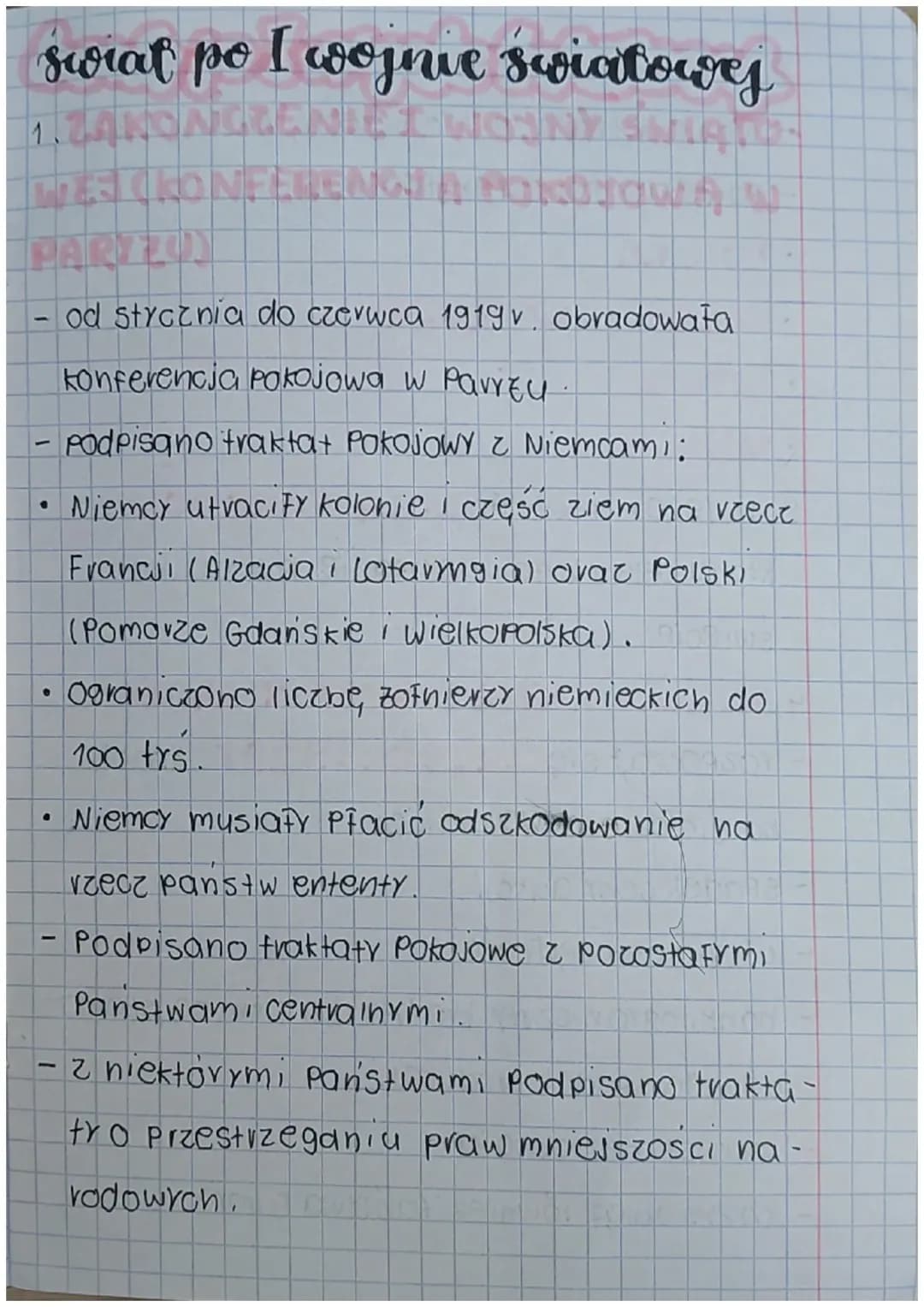 Świat po I wojnie światowej