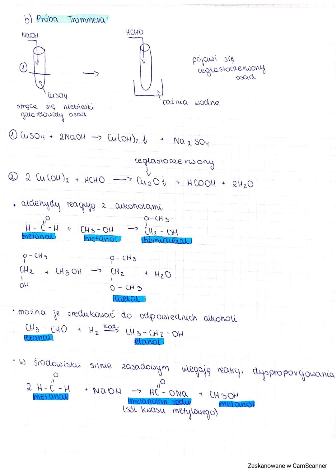 # Aldehydy

Wzór ogólny

20
R-C-H

grupa aldehydowa
(formy lona)

RCHO

Rzykłady aldehydów

a) H-C-H (ИCHO) - aldehyd metylowy (mrówkowy),
m