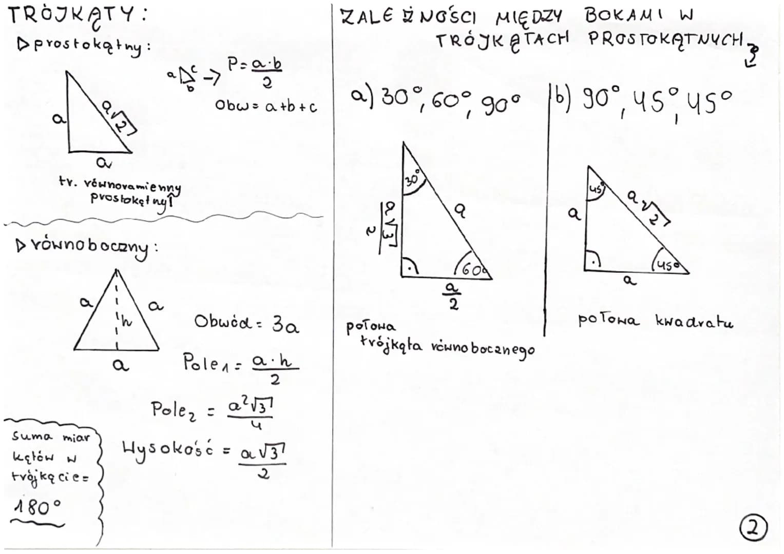 KWADRAT
TRAPEZ
b
avz
-
RÓWNOLEGLOBOK
2
d
a
a
४
Pole2 = 2
TAM Praelatna= a√ã
Obwód - Ya
Pole a²
=
1
a
Obw = 2a + 2b
Pole a h
=
Obwód: a+b+c+d