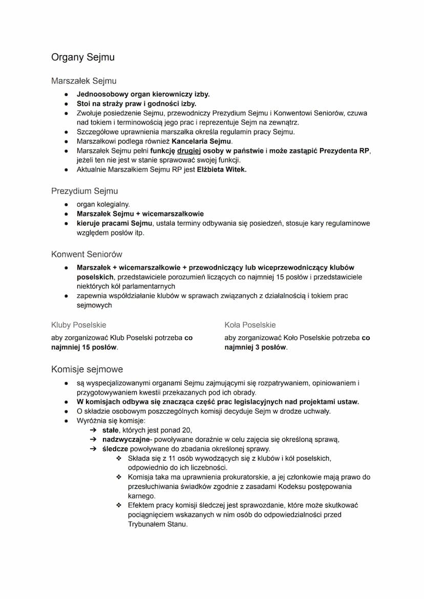 Konstytucja
Konstytucja jest najwyższym aktem prawnym w państwie, z którym wszystkie inne akty
muszą być zgodne.
Spośród innych aktów prawny
