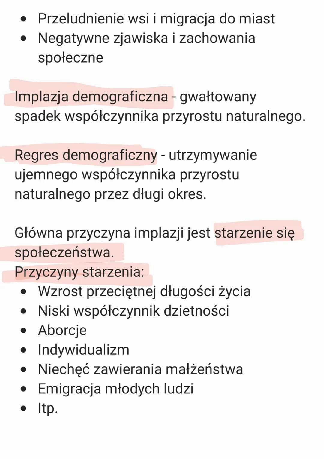 Eksplozja demograficzna - nagły wzrost
współczynnika przyrostu naturalnego.
Przyczyny:
• Spadek liczby zgonów
●
Zmniejszenie umieralności ni