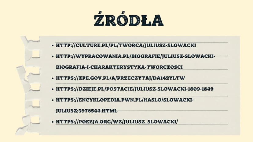 www.b
JULIUSZ
SŁOWACKI KIM BYŁ
JULIUSZ?
Juliusz Słowacki jest tradycyjnie zaliczany do
Trzech Wieszczów. Jest znany przede wszystkim
jako po