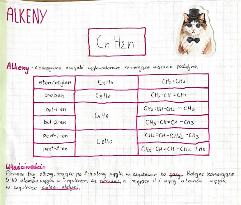 ALKANY
metan
etan
Właściwości
Metan:
propan
butan
Etan:
Pentan
heksan
heptan
oktan
nonah
olekan
CnH2n-2
+2
сни
C2H6
C3H8
Fixyczne:
-bezbarwn