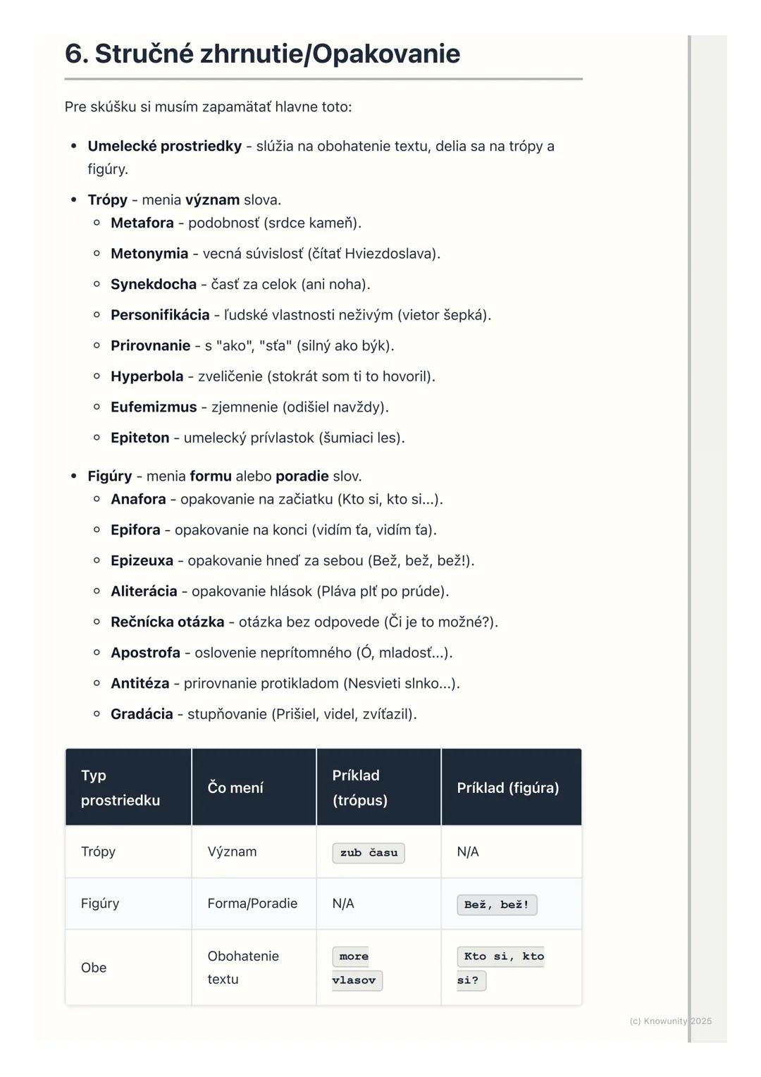 # Umelecké prostriedky a figúry

1. Úvod do umeleckých prostriedkov a
figúr

V literatúre, ale aj v bežnej reči, často používame špeciálne s