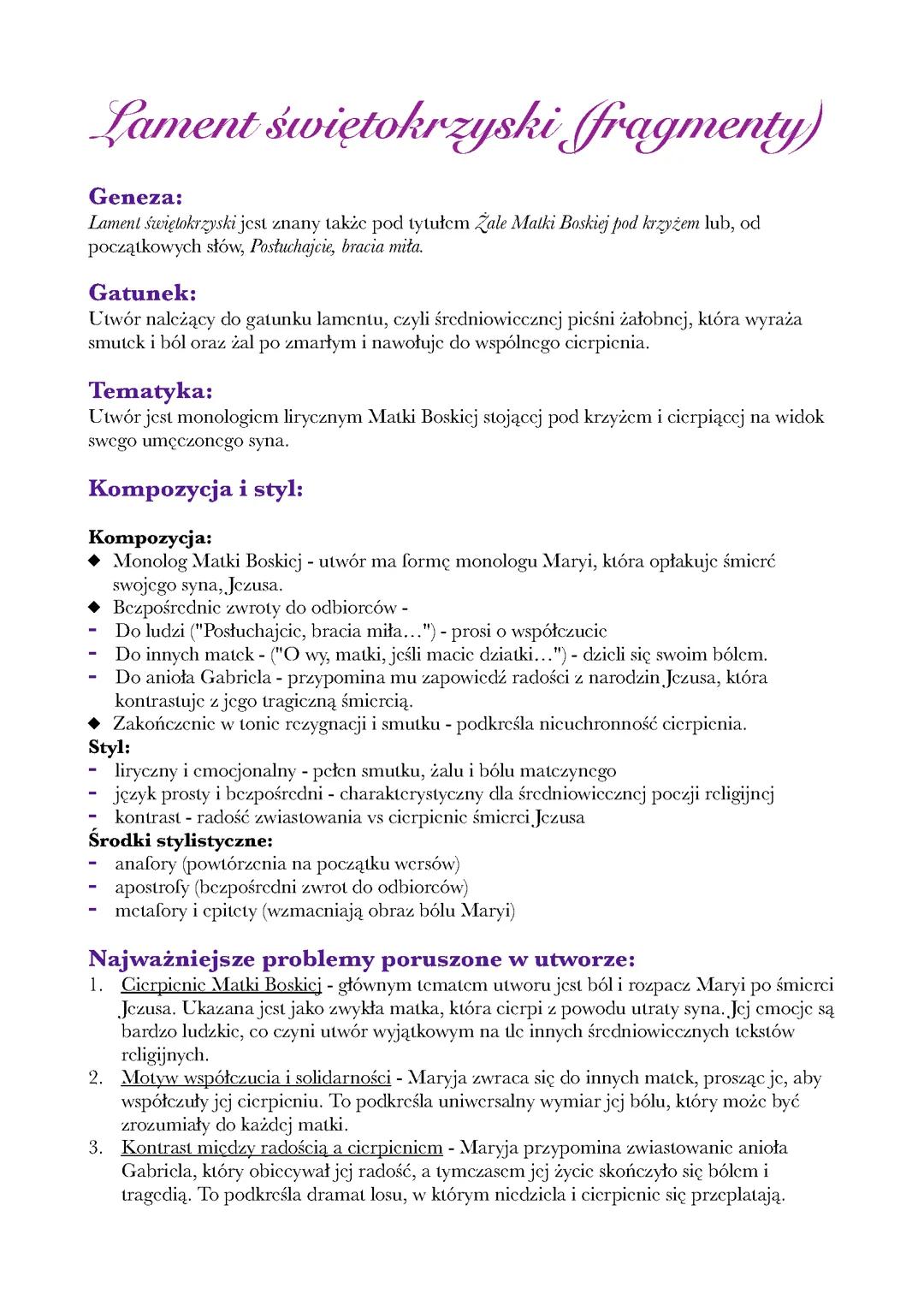 Lament świętokrzyski 