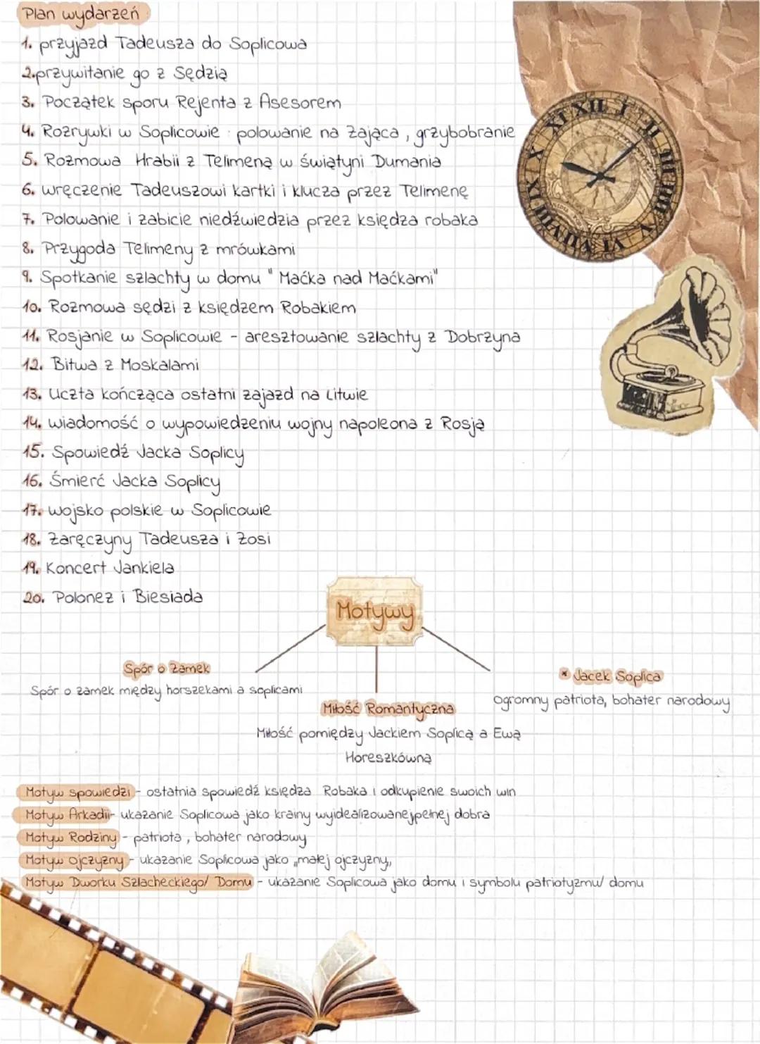 # Pan Tadeusz

Autor Adam Mickiewicz
Gatunek epopeja narodowa Cepopeja to mieszanka epiki i liryki
jest to utwór wielowątkowy pisany wiersze