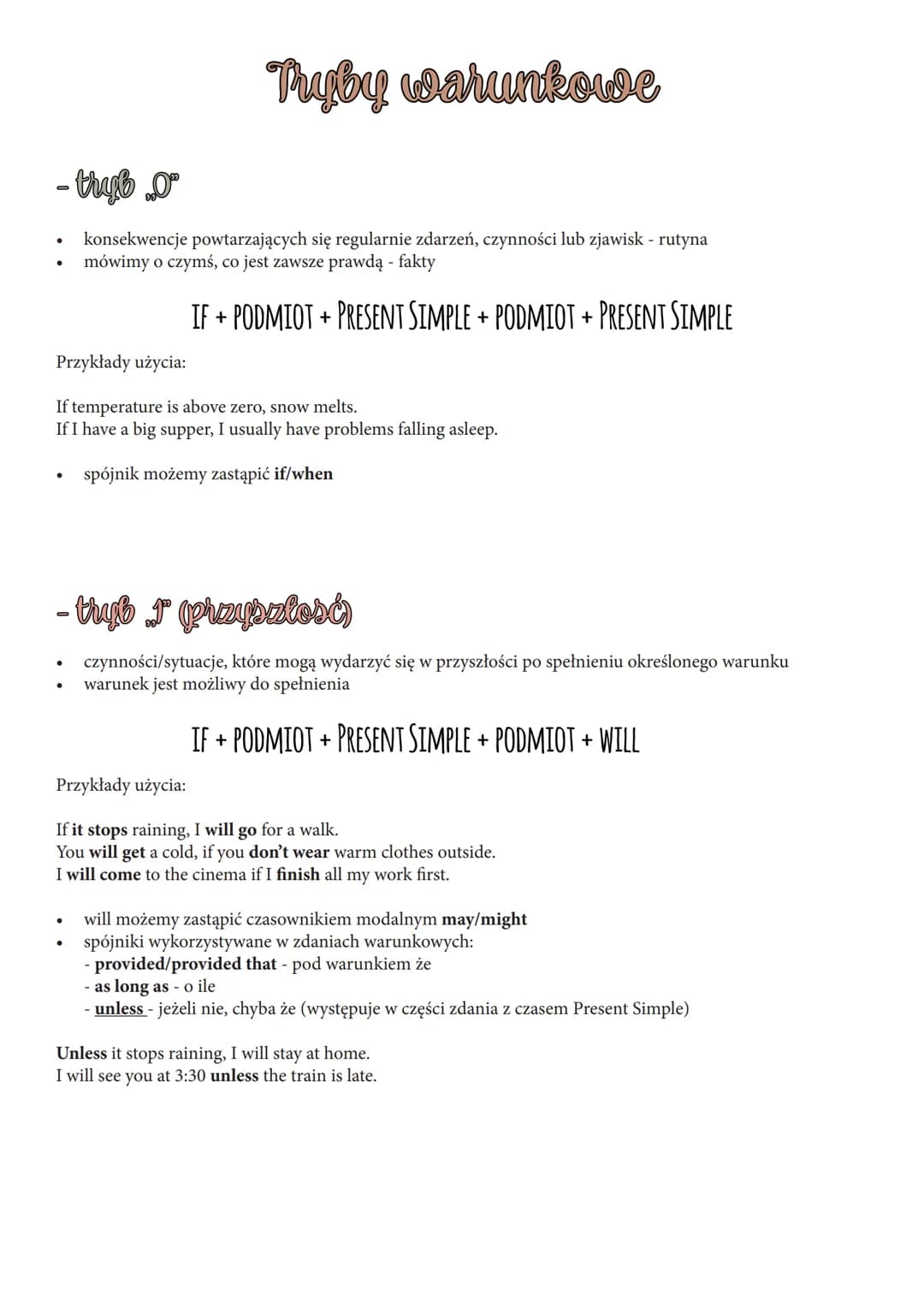 <h3 id="conditionalsentencesinenglishanoverview">Conditional Sentences in English - An Overview</h3>
<p><strong>Conditional 0 (Zero Conditio