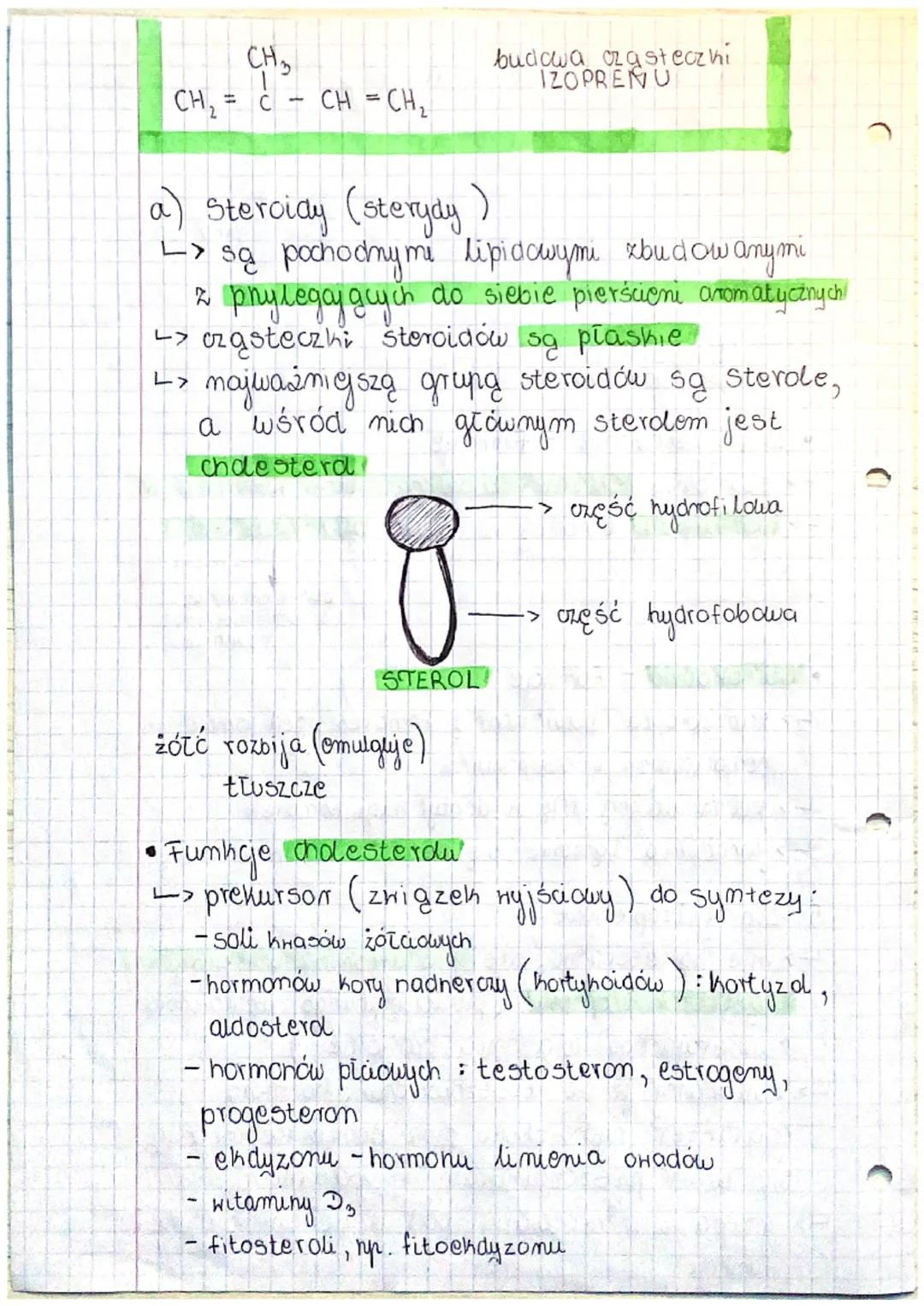 # BUDOWA I FUNKCJE
ZIPIDOW

1. Lipidy (tłuszcze)
a) Budowa chomiczna
> zbudowane z węgla, wodoru, tlonu a nichtóre
z nich dodatkowo z arotu 