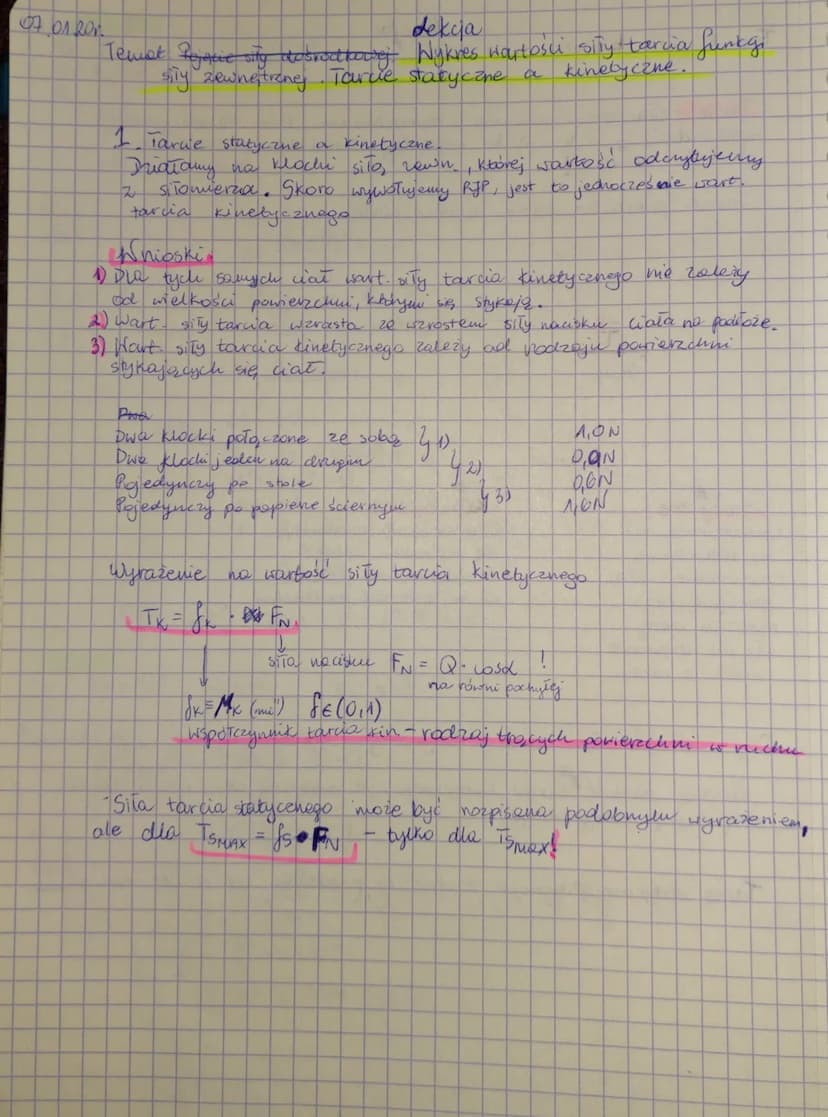 
<p>Tarcie oraz siła oporu związane są z powierzchniami, na których występuje ruch. Niestety nie istnieje powierzchnia idealnie gładka, dlat