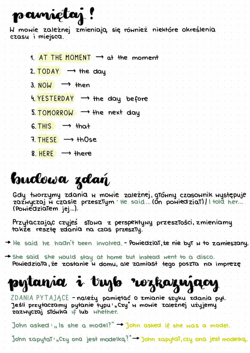 mowe zalejna
@notateczkii
MOWA ZALEZNA- używamy jej, aby zrelacjonować wypowiedź
Hłasną lub innych osób, nie przytaczając jej dosłownie.
Gdy