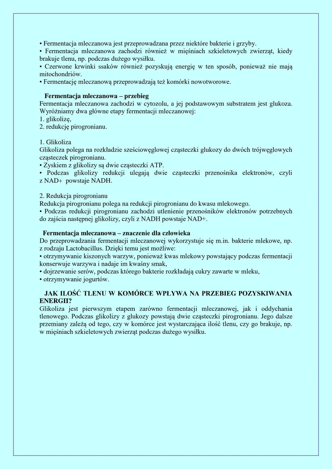 PROCESY BEZTLENOWEGO
UZYSKIWANIA ENERGII
ODDYCHANIE KOMÓRKOWE
Oddychanie komórkowe to proces kataboliczny, w którym złożone związki organicz