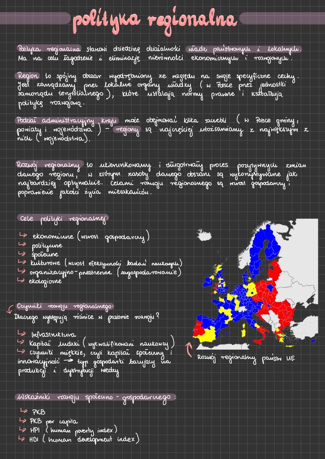 polityka regionalna
Polityka regionalna stanowi dziedzinę działalności władz państwowych i lokalnych.
Ma na celu łagodzenie i eliminacj's
ni