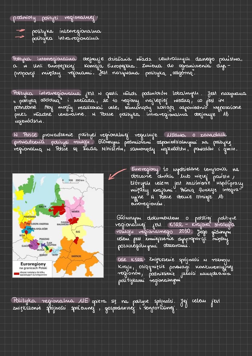 polityka regionalna
Polityka regionalna stanowi dziedzinę działalności władz państwowych i lokalnych.
Ma na celu łagodzenie i eliminacj's
ni