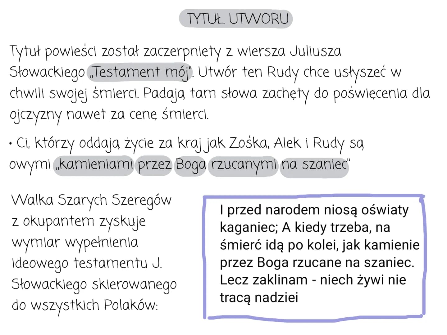 Geneza utworu
„Kamienie na szaniec" zostały wydane w 1944 roku
Aleksander Kamiński był twórca i komendantem organizacji
Małego Sabotażu Wawe