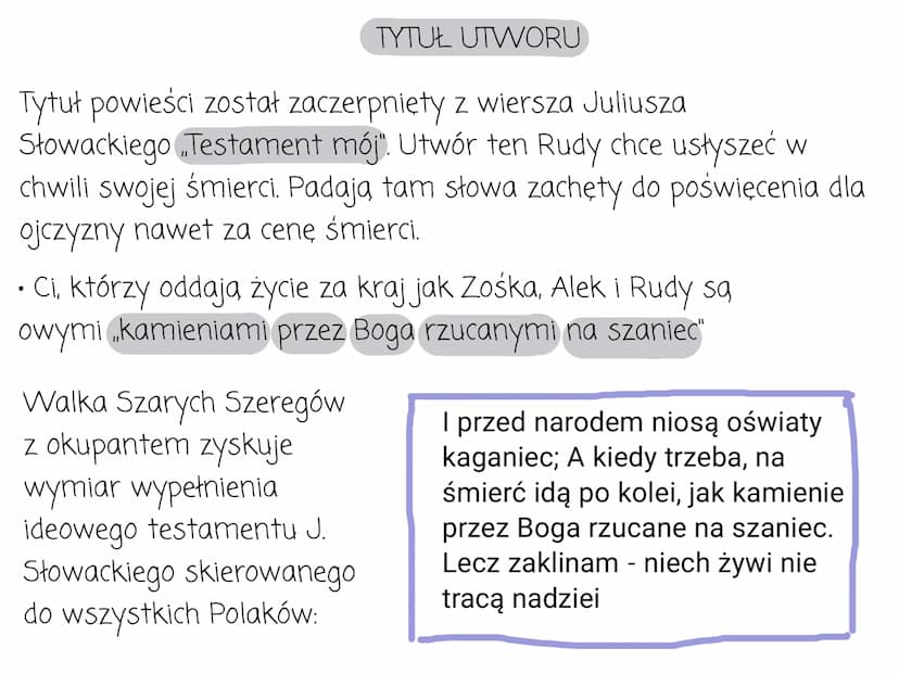 Geneza utworu
„Kamienie na szaniec" zostały wydane w 1944 roku
Aleksander Kamiński był twórca i komendantem organizacji
Małego Sabotażu Wawe