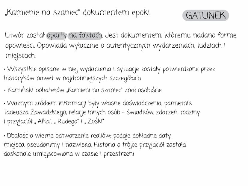 Geneza utworu
„Kamienie na szaniec" zostały wydane w 1944 roku
Aleksander Kamiński był twórca i komendantem organizacji
Małego Sabotażu Wawe