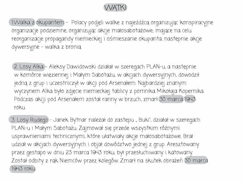Geneza utworu
„Kamienie na szaniec" zostały wydane w 1944 roku
Aleksander Kamiński był twórca i komendantem organizacji
Małego Sabotażu Wawe