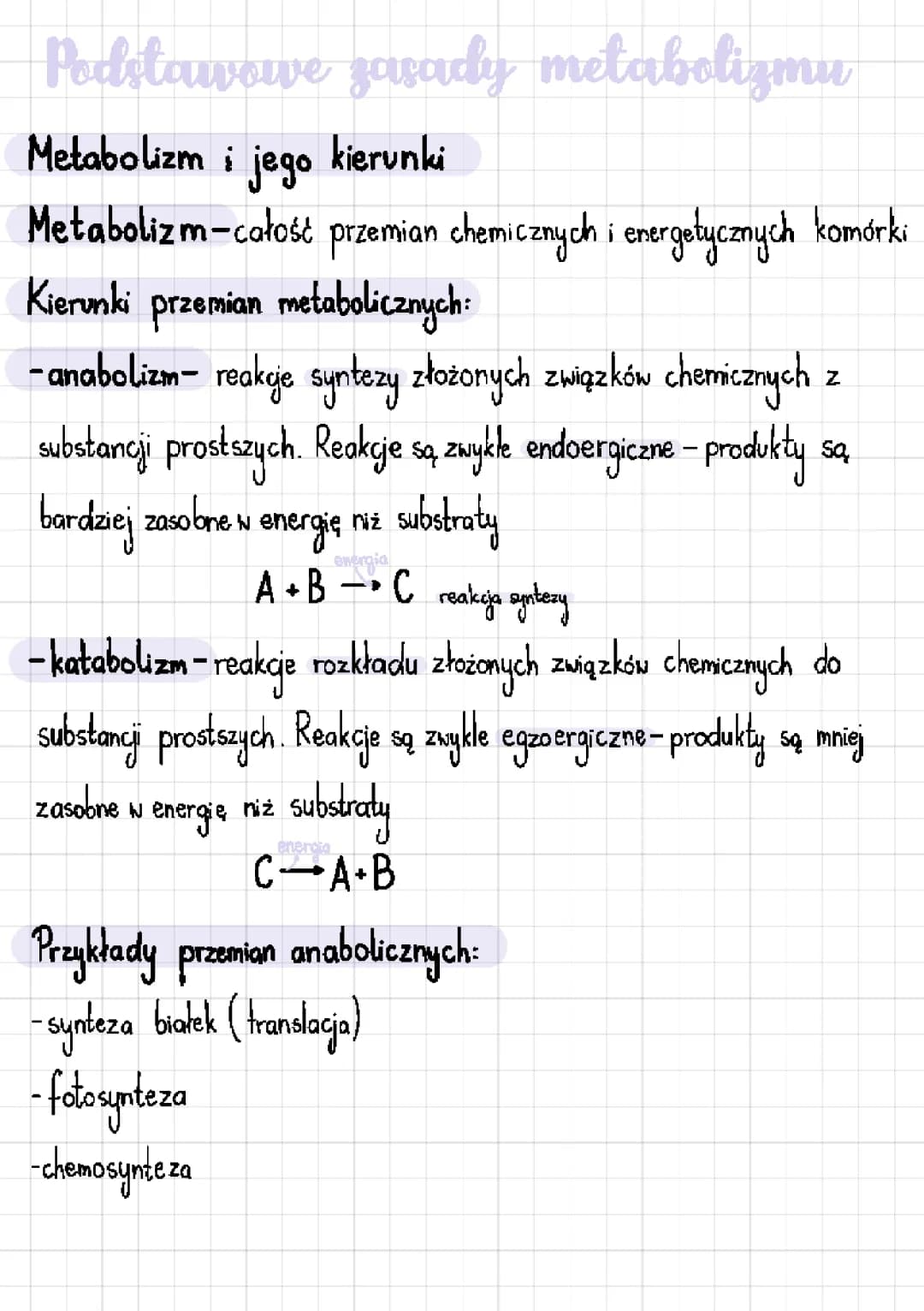 Zasady Metabolizmu: Anabolizm i Katabolizm dla Dzieci