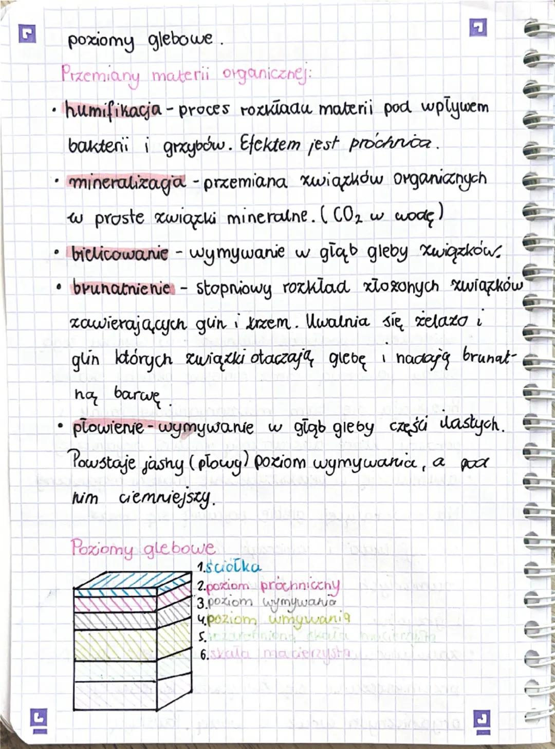 Geografia
Biosfera i pedosfera
1 Gleby na kuli ziemskiej
Gleba to najbardziej zewnętrzna warstwa.
litosfery. Składa się z cząstek mineralnyc