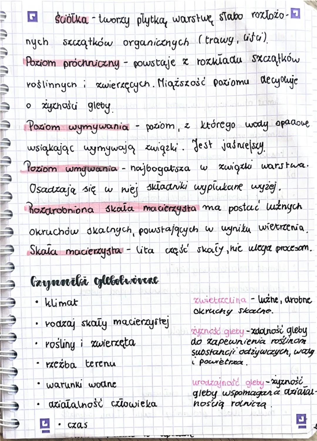 Geografia
Biosfera i pedosfera
1 Gleby na kuli ziemskiej
Gleba to najbardziej zewnętrzna warstwa.
litosfery. Składa się z cząstek mineralnyc