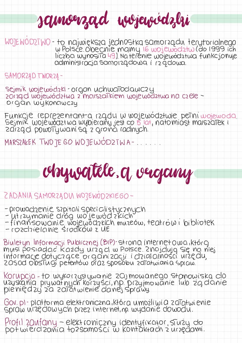 Czym jest samorząd?
SAMORZĄD- Organizacja powołana do wykonywania zadań
związanych z funkcjonowaniem danej społeczności,
a także pełnienie o