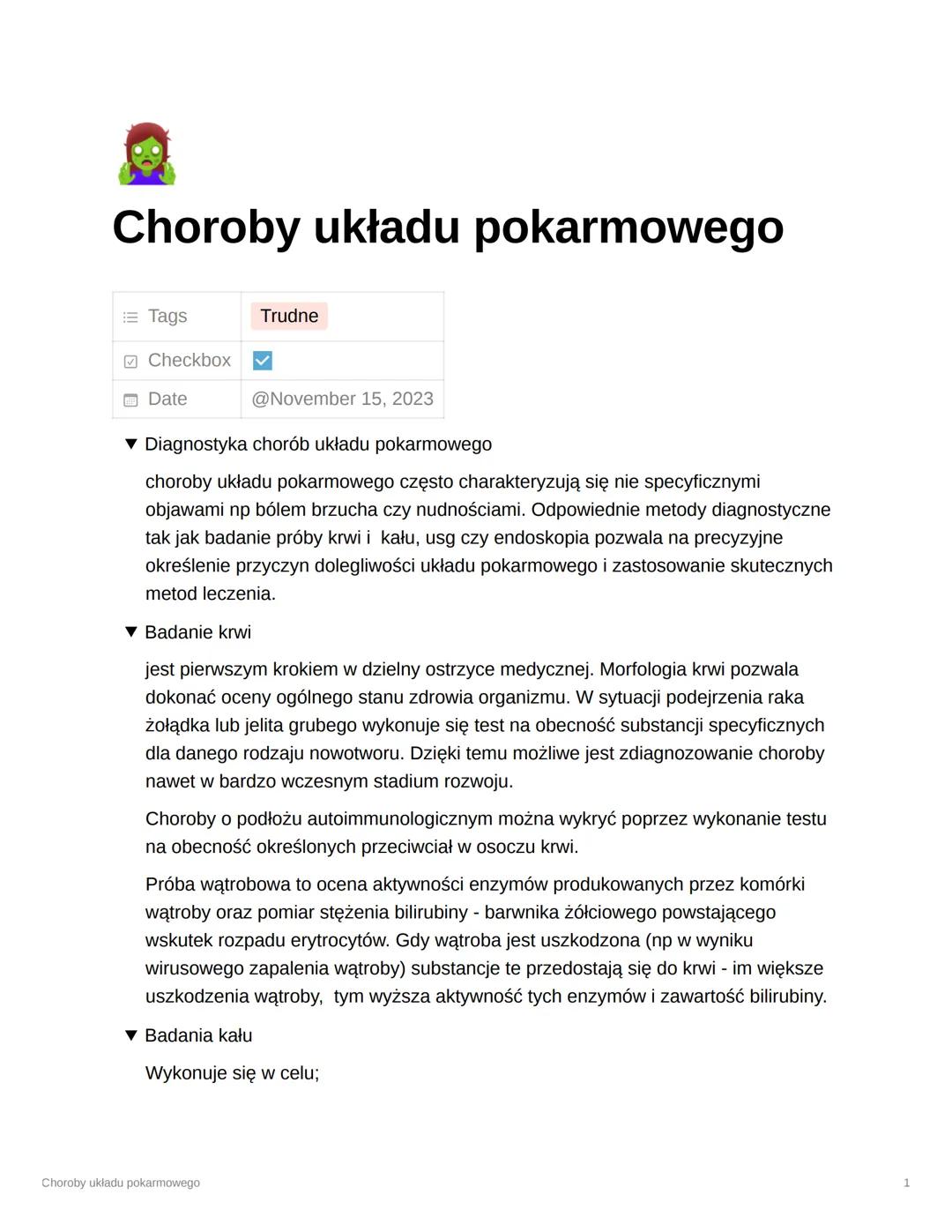 Najczęstsze choroby układu pokarmowego