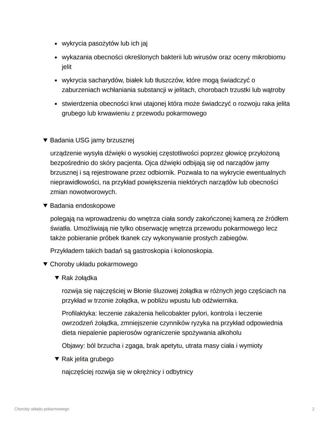 # Choroby układu pokarmowego

Tags

Trudne

Checkbox

Date

@November 15, 2023

▼Diagnostyka chorób układu pokarmowego

choroby układu pokar