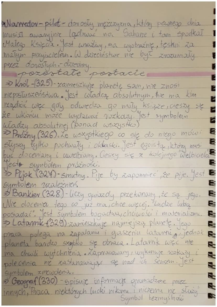 "Mały Książę" Antoine de Saint-Exupéry
gatunek: epuka rodzaj: bash
CZAS AKCJ
MIEYSCE AKCYL
↳dxieciństwo pilota
ها
↳ponad moke- pobyt.
Małego
