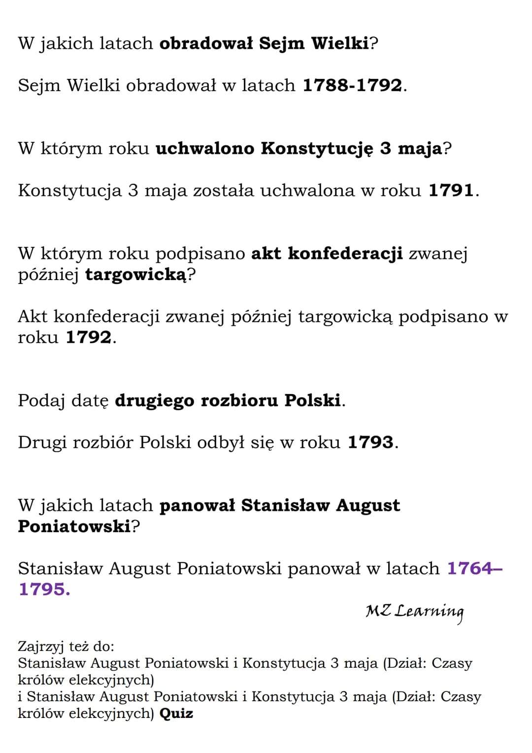 Konstytucja 3 Maja - Najważniejsze Informacje i Ciekawostki