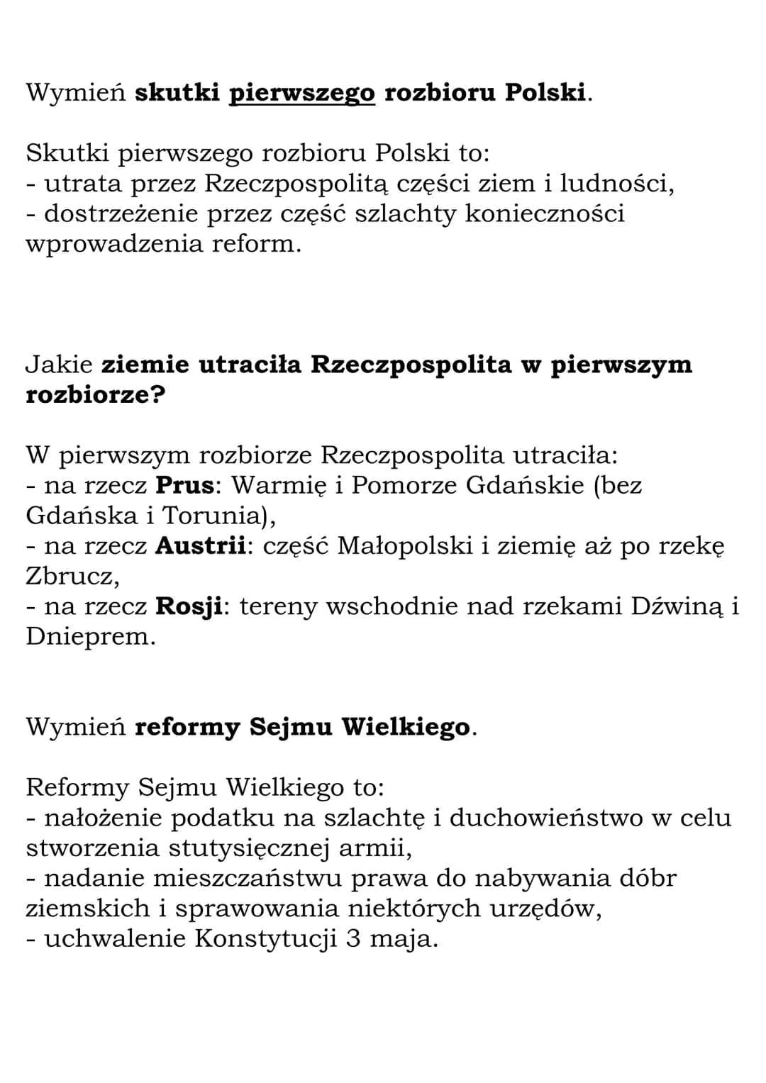 Stanisław August Poniatowski.
Konstytucja 3 maja.
(Dział: Czasy królów elekcyjnych)
Fiszki
Wyjaśnij znaczenie pojęcia konfederacja barska.
K