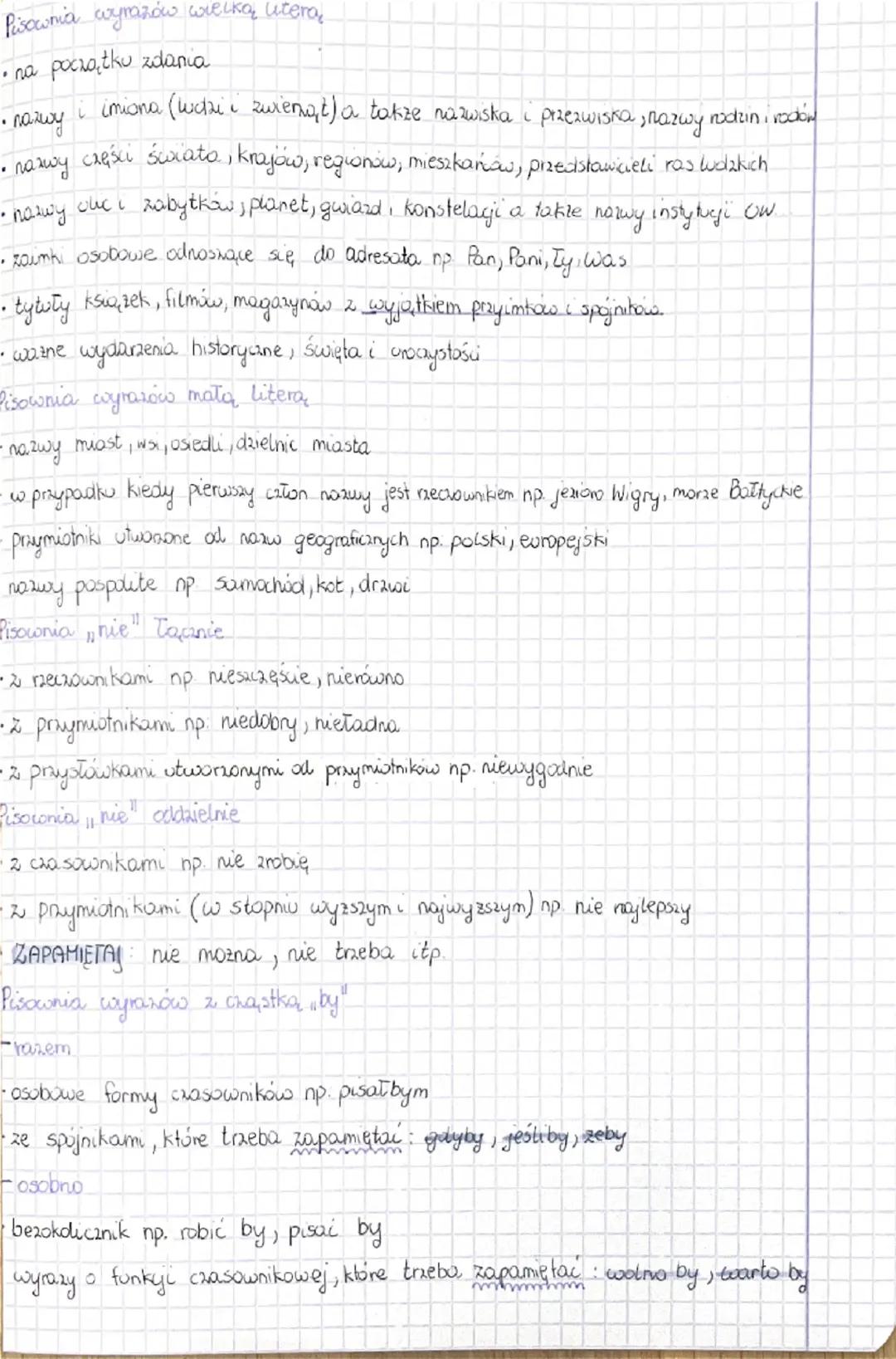 ## Ortografia

### WYJĄTKI

**Pisownia wyrazów z ó**
- wymiennym (na oje) ogród-ogrody
- niewymiennym np: chor, riza, wróbel
- Skówka, okówk