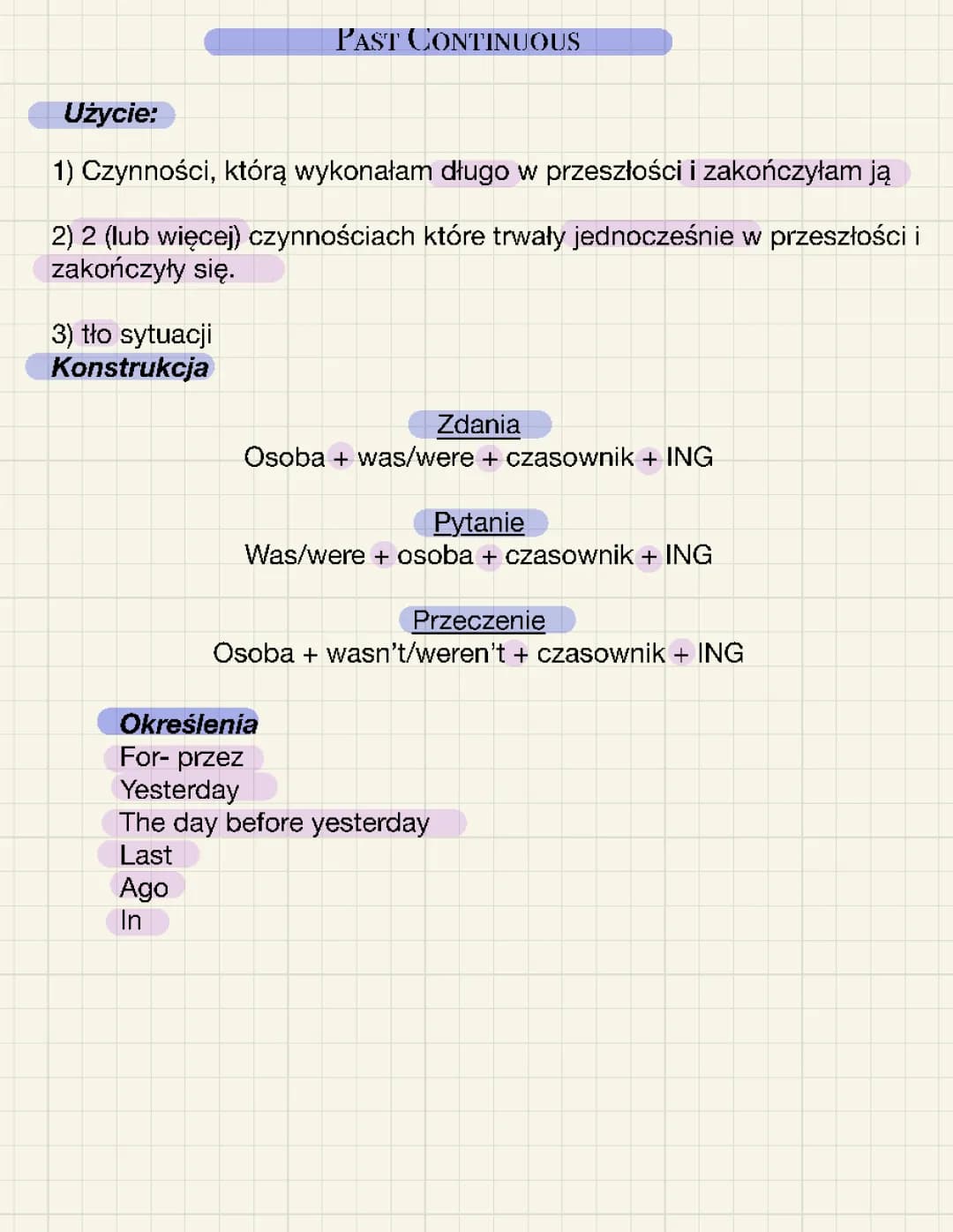 Past Countinuous