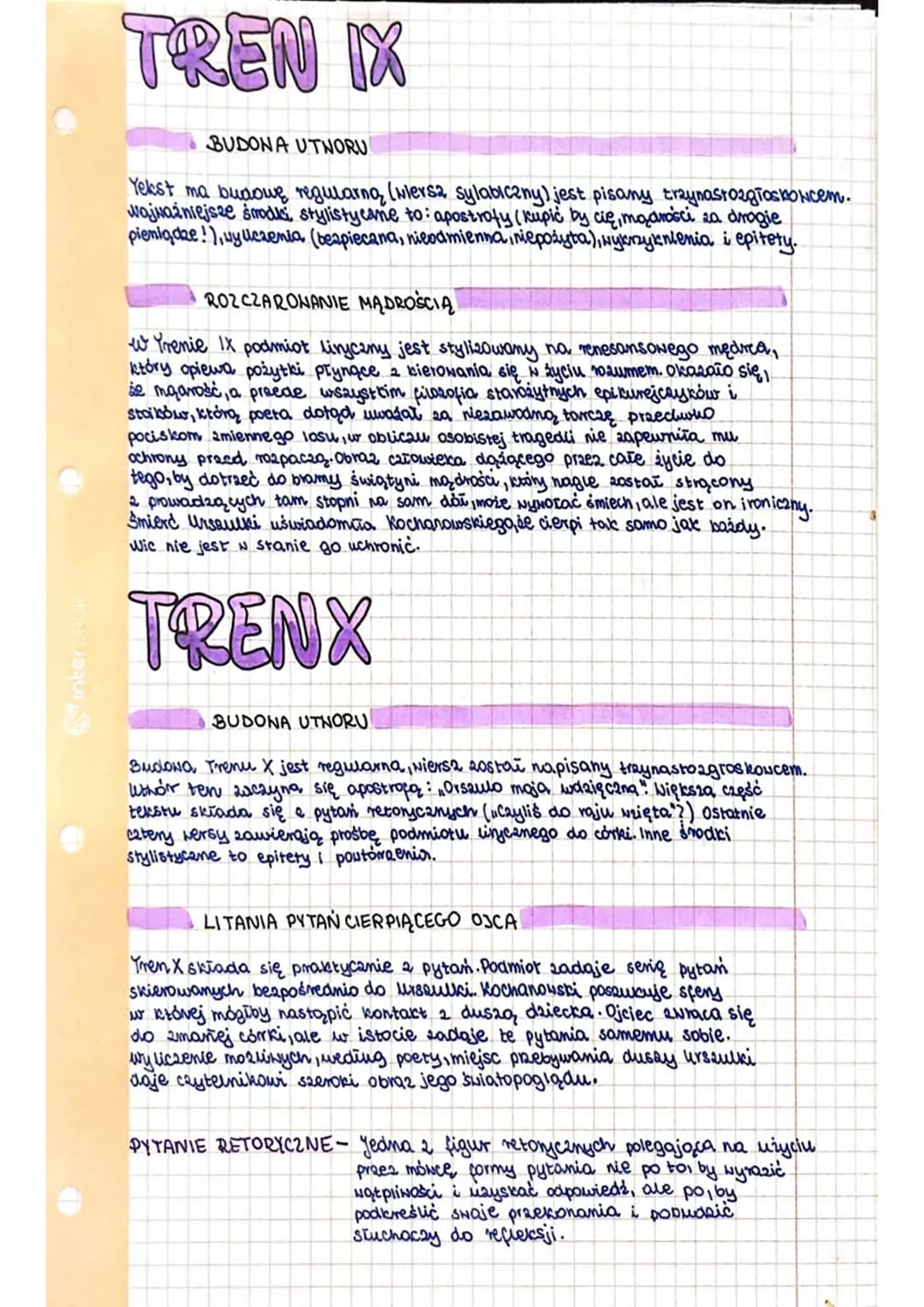 เกงขาบ
TRENY
BUDONA TRENÓN
Treny Jana Kochanowskiego zostały wydane w Krakowie N 1580r.
Impulsem do napisania cyku dziewiętnastu utworów był