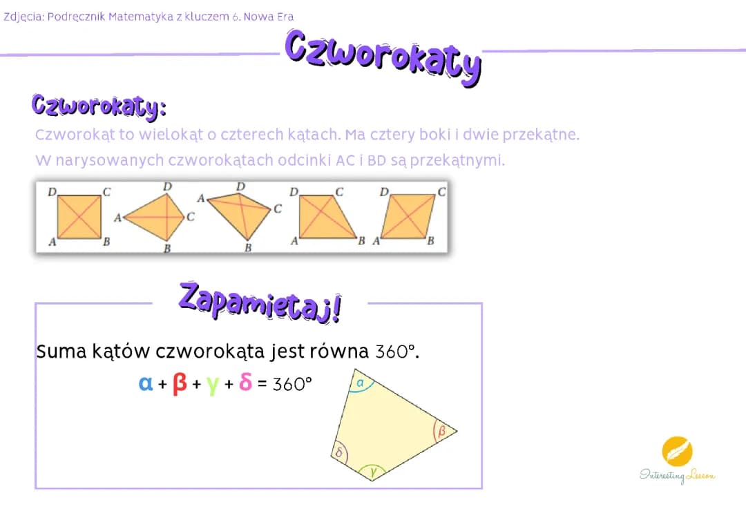 CZWOROKĄTY KLASA 6