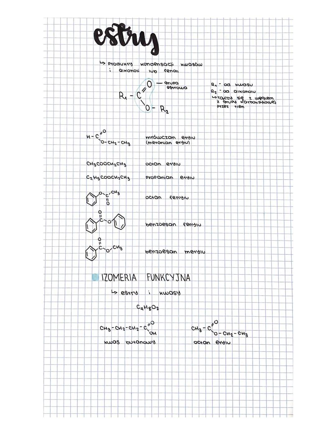# estry

*   PYODUKTY kondensacji κωαβόω
    AIMONO
    100
    feno

    grupa
    Ostrowa

    RA

    oa kwasu

    22
    σα αικόnolu
  