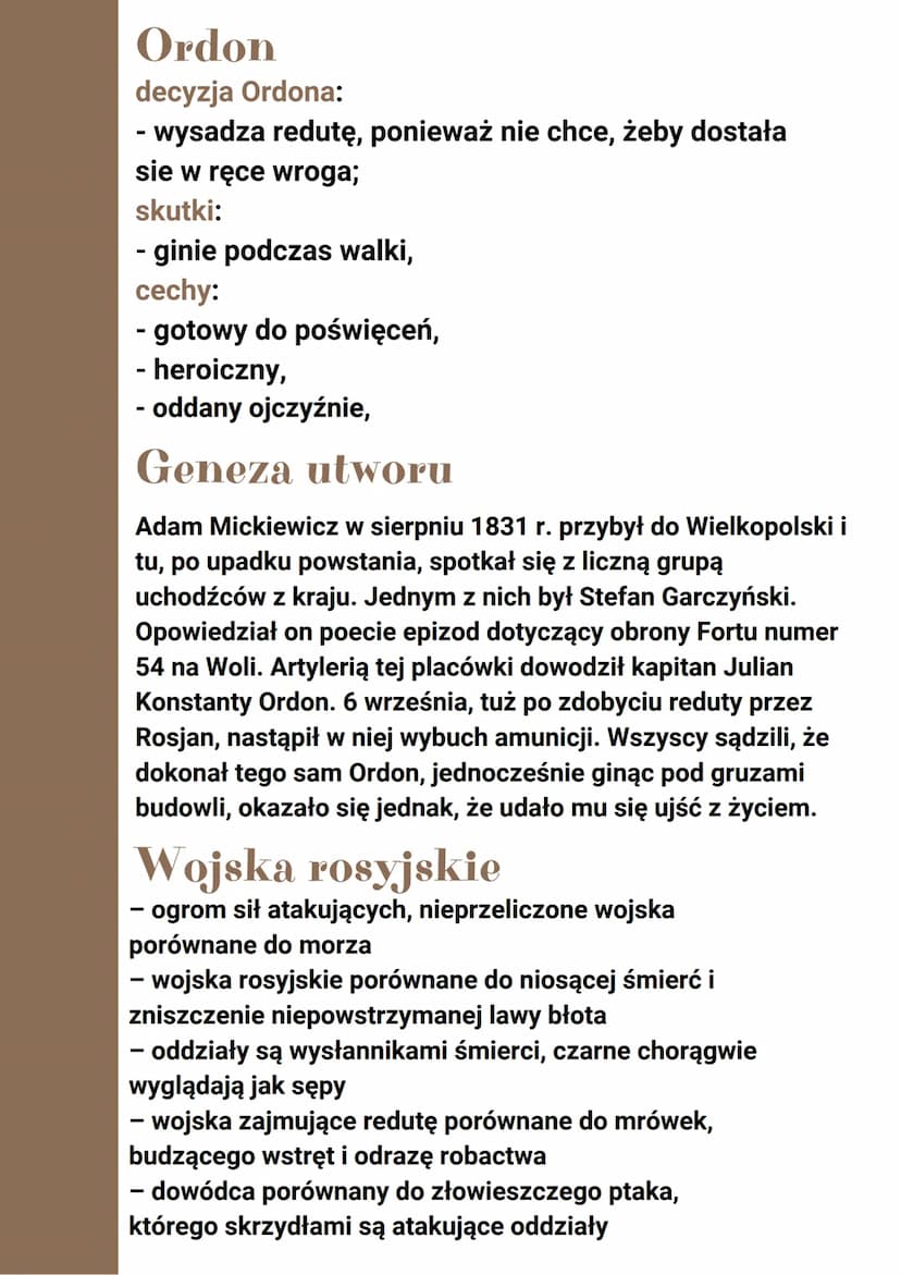 Autor; Sara Mhanni
Reduta Ordona
ROMANTYZM
Adam Mickiewicz
Urodził się 24 grudnia 1798. Został
ochrzczony 12 lutego 1799 w kościele
Przemien