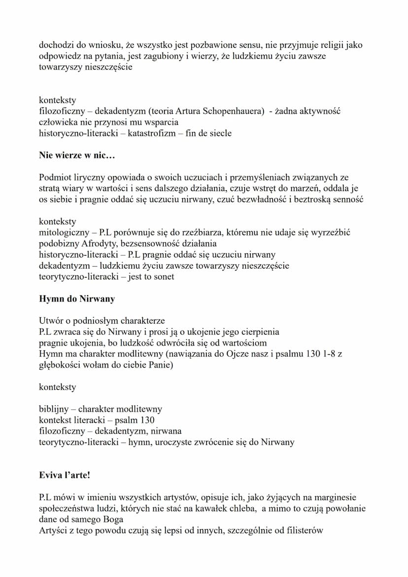 Literatura i kultura XIX/XX wieku
Modernizm
Nazwa
Młoda Polska określenie wprowadzone przez Artura Górskiego (zatytułował tak swój
cykl arty